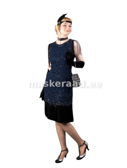 Dark Blue Charleston Dress | Maskeraad